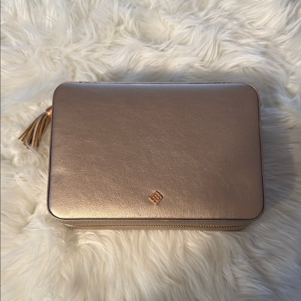 Kendra Scott Metallic Gold Jewelry Box
